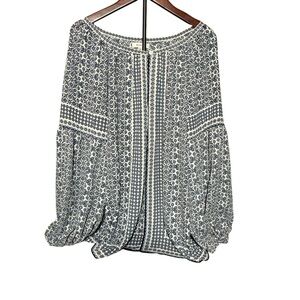 Max Studio Boho Pheasant Top